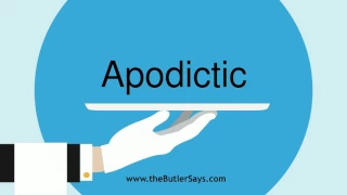 Learn how to say this word: "Apodictic"