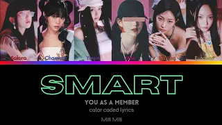 YOU AS A MEMBER/ LE SSERAFIM/ SMART / color coded lyrics