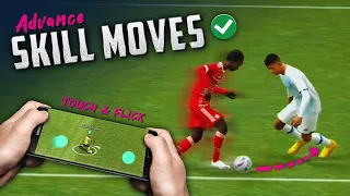 eFootball 2023 Mobile Skill Tutorial [ Touch & Flick ] Advance Control