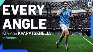 Kvara's superb goal completes Napoli's comeback | Every Angle | Napoli-Verona | Serie A 2023/24