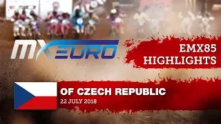 EMX85 Race1 Highlights - Round of Czech Republic 2018 #motocross