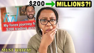 @RealRajaBanks started forex trading with a $200 trading account?!