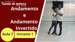 AULA 7 - Samba de Gafieira - Andamento e Andamento Invertido - Aula  iniciante do samba de gafieira