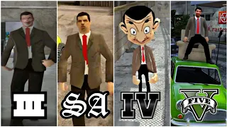 Evolution of Mr. Bean in GTA Games | Rowan Atkinson in Grand Theft Auto