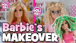 How to Curl Barbie Doll Hair with Pipecleaners Doll Makeover