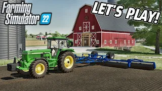 JD 4755 Field Rolling! (Elmcreek Episode 1) | Farming Simulator 22