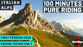 100 MINUTES PURE RIDING ITALY // First Person View Engine Sound Only // KTM 1290 Super Adventure S