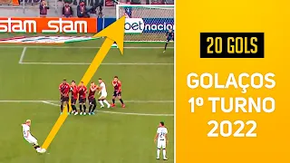 TOP 20 Gols mais Bonitos do Brasileirão 2022 - 1º Turno