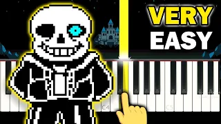 Undertale - Megalovania - VERY EASY Piano tutorial