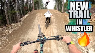 RIDING A BRAND NEW MTB JUMP TRAIL IN WHISTLER!