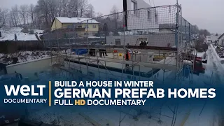 BUILD A HOUSE IN WINTER: German Prefab homes - A Journey From Tree To House | WELT Documentary