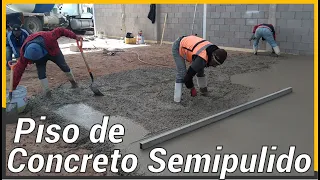 como hacer piso de concreto pulido
