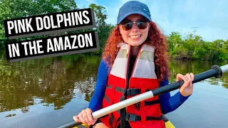SEEING PINK DOLPHINS in the AMAZON RIVER (this was incredible)