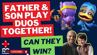 Father and Son Play Zooba Together! ROMEO TONY vs EDNA NIX in Zooba Battle Arena Duos|Who will win?