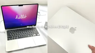 macbook air m2 silver 512gb [unboxing]