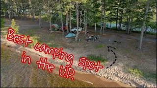 JEEP ADVENTURE: River mouth camping on LAKE SUPERIOR!