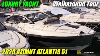 2020 Azimut Atlantis 51 Luxury Yacht - Walkaround Tour - 2020 Miami Yacht Show