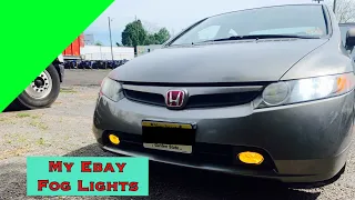 Installing my jdm fog lights on civic fa5