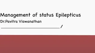 Pediatric Status epilepticus Management