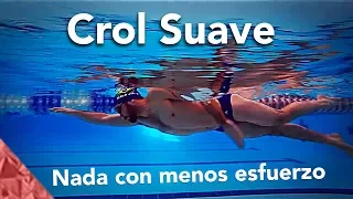 Nadar a crol correctamente con menos esfuerzo. Estilo libre suave. Natacion