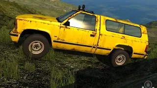 BeamNG Drive - D 15 With Bed Cover Off Road Hill Climb