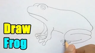 How to Draw a Frog - Very Easy