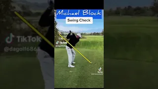 Golf Swing Check for Michael Block.