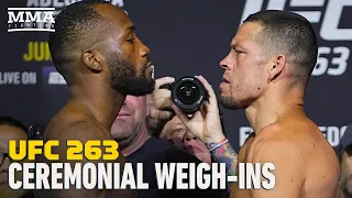 UFC 263: Full Ceremonial Weigh-In Staredowns - MMA Fighting