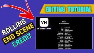 HOW TO MAKE ROLLING END CREDITS ON MOBILE | END CREDITS EXAMPLE | FILM ENDING CREDIT TUTORIAL