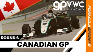 2024 Formula Sprint 2 Canadian Grand Prix | ROUND 6 | GPVWC Sim Racing