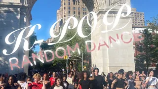 Kpop Random dance in Washington square park🎵🎧#랜덤댄스노래