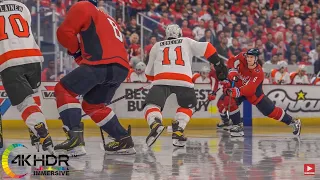 Washington Capitals vs Philadelphia Flyers 4K! Full Game Highlights NHL 22 PS5 Gameplay