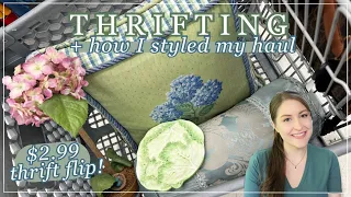 THE BEST DEAL! GOODWILL THRIFTING FOR HOME DECOR! | Thrifting & Decorating for Spring! | Thrift Haul