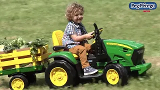 Детский электромобиль Peg Perego John Deere Ground Force,  обзор электротрактора