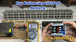 Tutorial: How to Top Balance LiFePo4 Battery | 32650 | 24V 10A Power Supply |