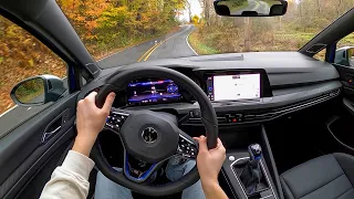 2022 Volkswagen Golf R 6-Speed Manual - POV First Drive (Binaural Audio)
