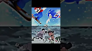 Sonic and Mario Vs Naruto and Sasuke (with proof) #shorts #share