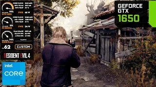 GTX 1650 - Resident Evil 4 Remake - 1080p60fps Best Settings