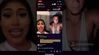 Fight on live tiktok between hstikkytokky and tluvve 🤩🤩