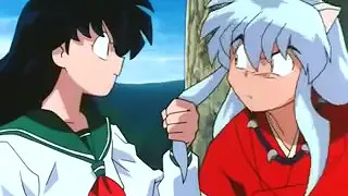 El casi beso de Inuyasha y Kagome