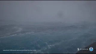 Drone Captures Video Inside Hurricane Fiona