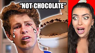 Guy Eats "CHOCOLATE" , Prank Goes WAY TOO FAR.. ft. Ben Azelart