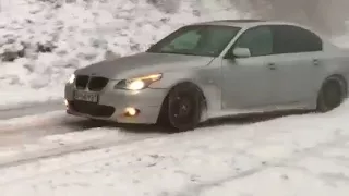 Bmw 530d e60 drift snow