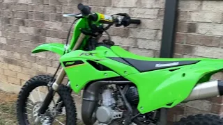 Riding my KX112 to McDonald’s lol