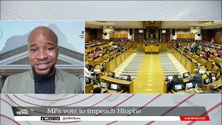 Discussion | MPs vote to impeach Judge Hlophe: Mbekezeli Benjamin