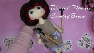 Tutorial Muñeco Country Bruno #patronesgratis #eltallerdeamparo #country #dolls #aprendeconmigo