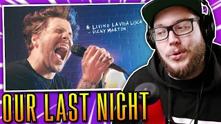 Ricky Martin - Livin' La Vida Loca (Rock Cover by Our Last Night) | Canadian Metal Head Reaction