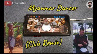 Myanmar Dancer Vibing to levan polkka (Club Remix) during Military   Coup |Real (Drum Cover)