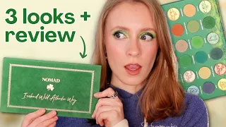 Nomad Cosmetics IRELAND Wild Atlantic Way Palette: Swatches, 3 Looks & Review ☘️