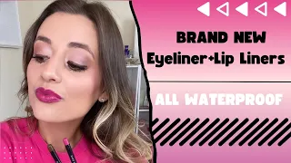 BRAND NEW WATERPROOF Eyeliner + Lip Liner! Try out the Hot Pink Lip Liner + Brown Eyeliner with me!